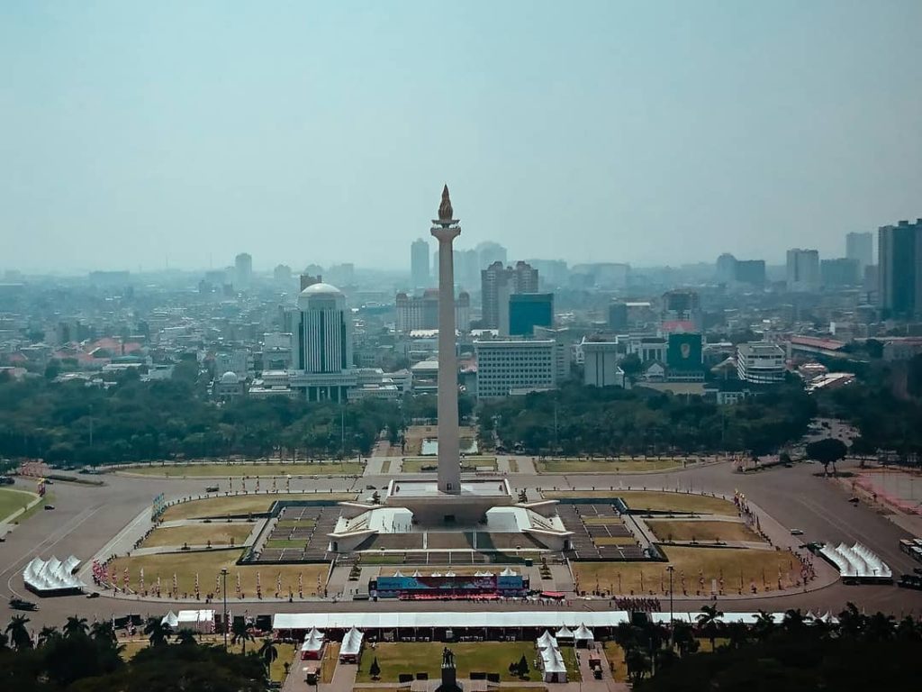 Tugu Monas (Monumen Nasional), salah satu tempat wisata di Jakarta Image By IG : @farrelrjw
