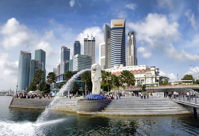 Patung Merlion Singapura Sebagai Penyambut Selamat Datang, Image : Pixabay
