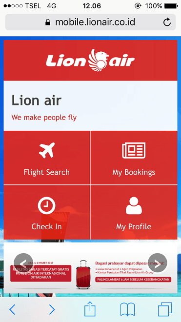 Web Check In Lion Air Yang Benar