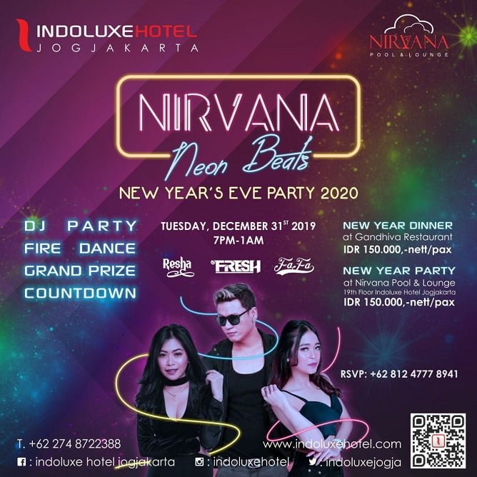 Nirvana Neon Beats New Year's Eve 2020 format square