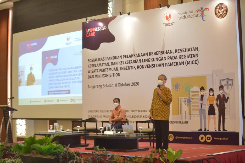 Kemenparekraf Gelar Sosialisasi Panduan Protokol Kesehatan Untuk Pelaku MICE di Banten