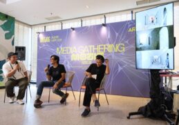 ARTJOG 2024-Media Gathering-Gundhissos (moderator), Heri Pemad, dan Bambang 'Toko' Witjaksono(1)
