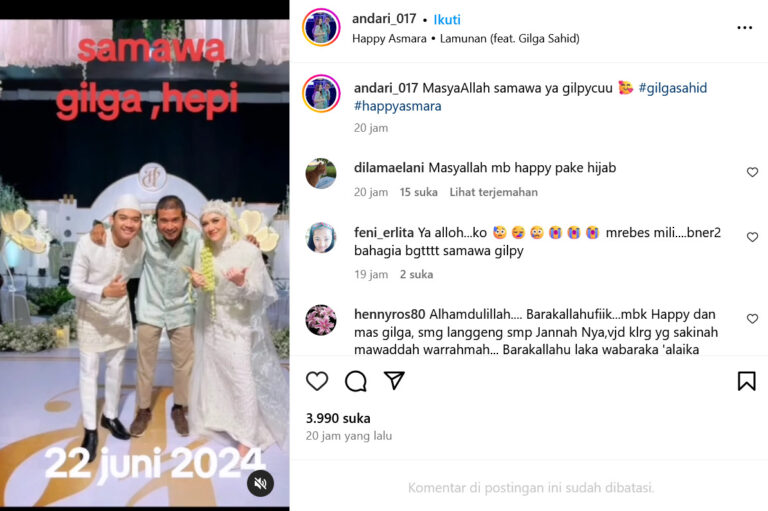 Happy Asmara Dan Gilga Sahid Dikabarkan Menikah, Ini Fotonya, Acaranya ...