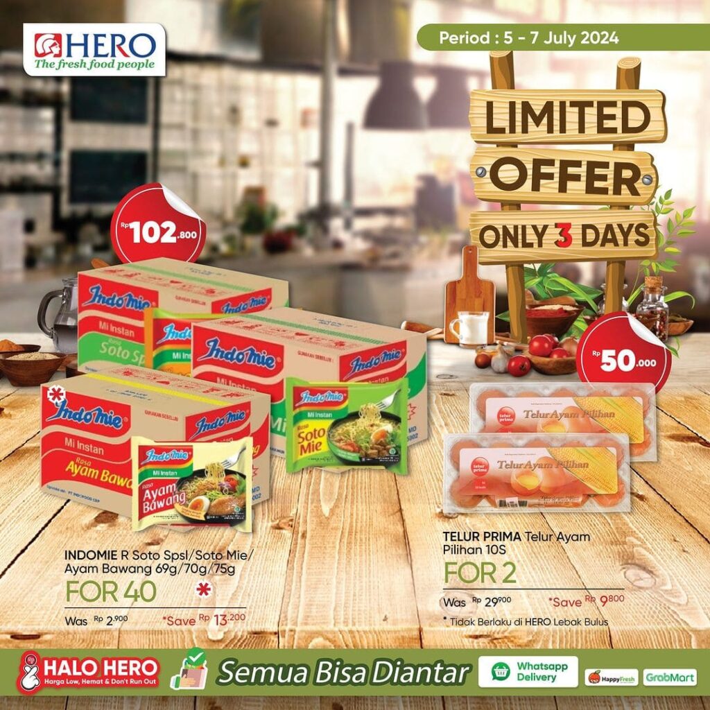 Katalog Promo Hero Hari Ini 5-7 Juli 2024 Diskon Spesial Hanya 3 Hari Saja!