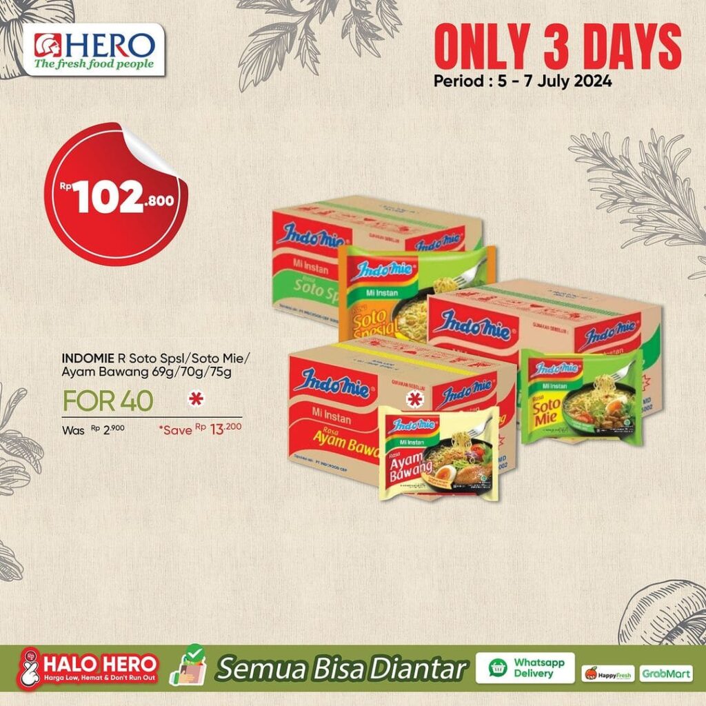 Katalog Promo Hero Hari Ini 5-7 Juli 2024 Diskon Spesial Hanya 3 Hari Saja!