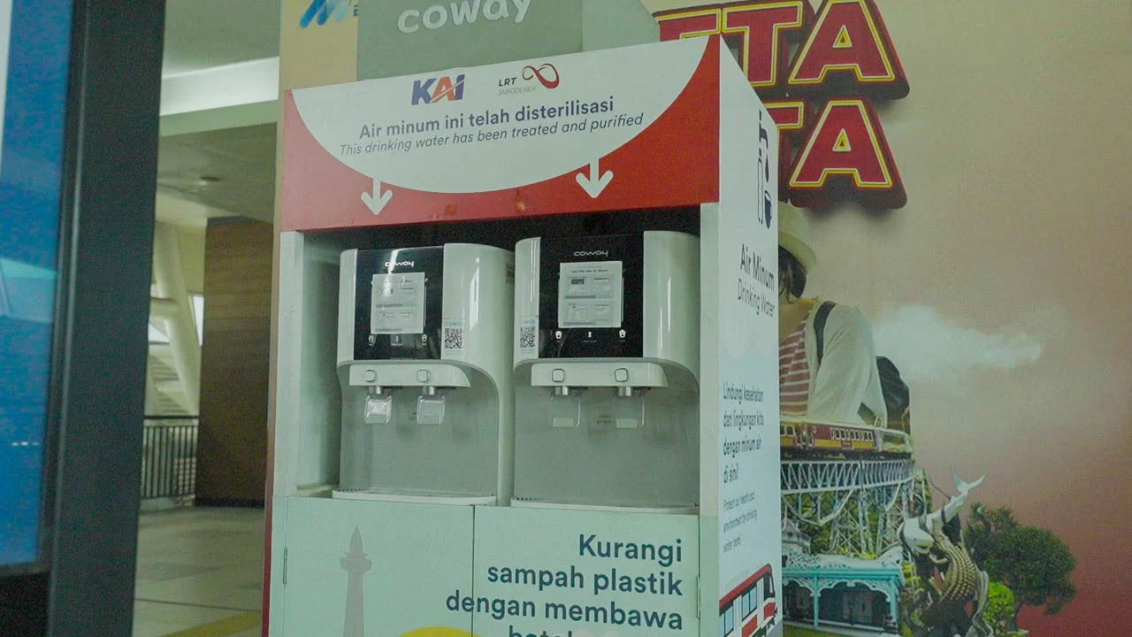 Seluruh Stasiun LRT Jabodebek Sudah Dilengkapi Water Station(1)