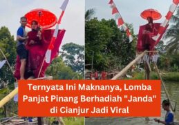 Ternyata Ini Maknanya, Lomba Panjat Pinang Berhadiah Janda di Cianjur Jadi Viral