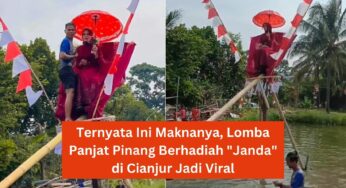 Ternyata Ini Maknanya, Lomba Panjat Pinang Berhadiah Janda di Cianjur Jadi Viral