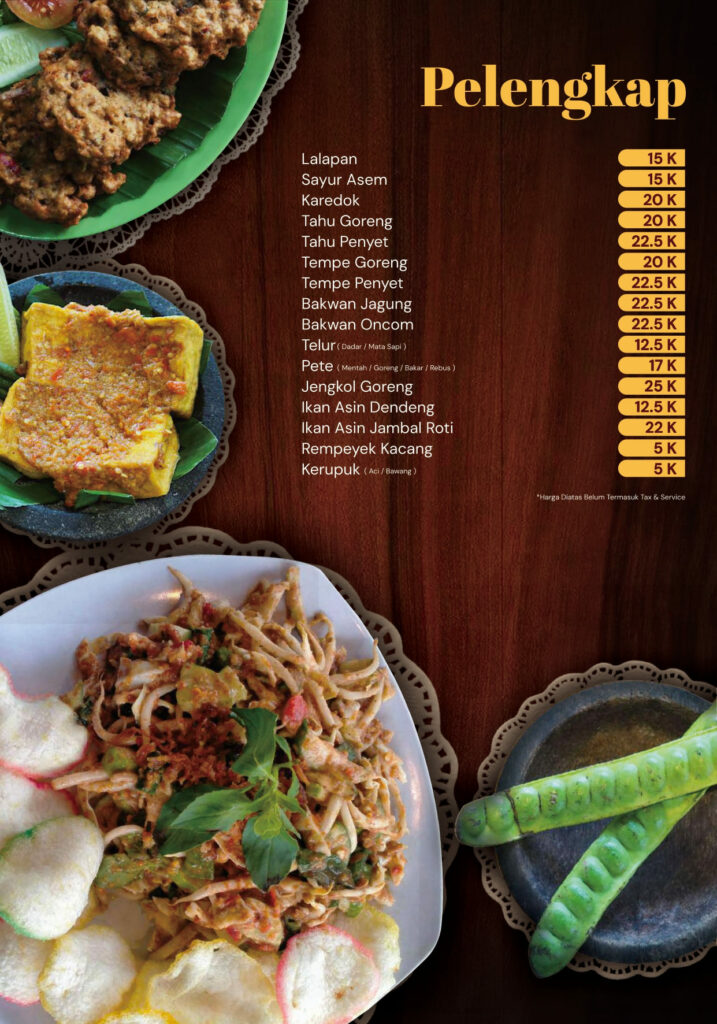 Harga Menu Istana Ikan Bakar Caringin PELENGKAP