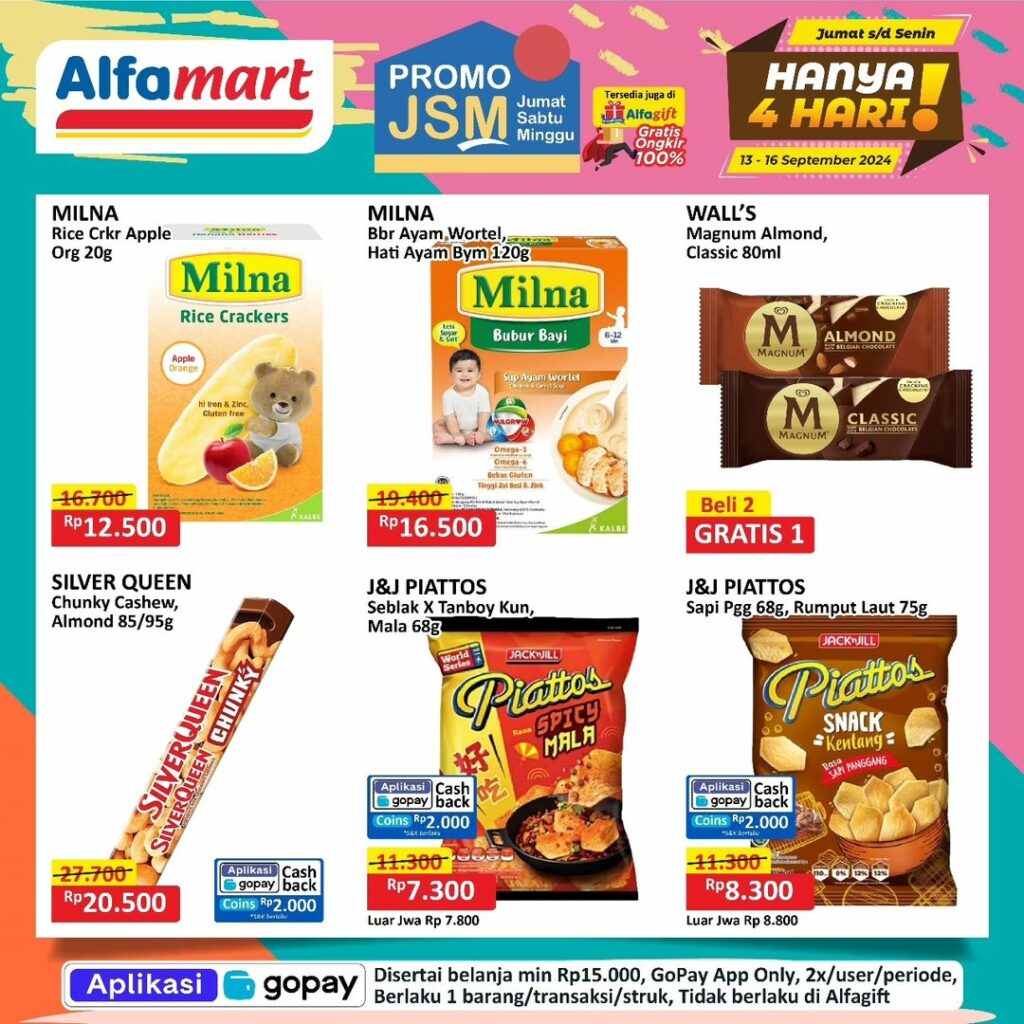 Katalog Promo Alfamart JSM Terbaru Minggu Ini, 13-16 September 2024 