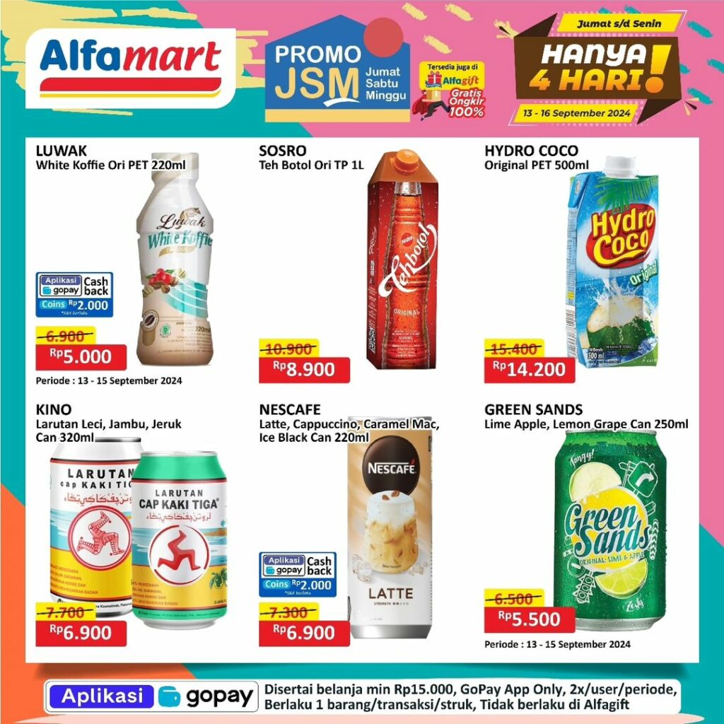 Katalog Promo Alfamart JSM Terbaru Minggu Ini, 13-16 September 2024 