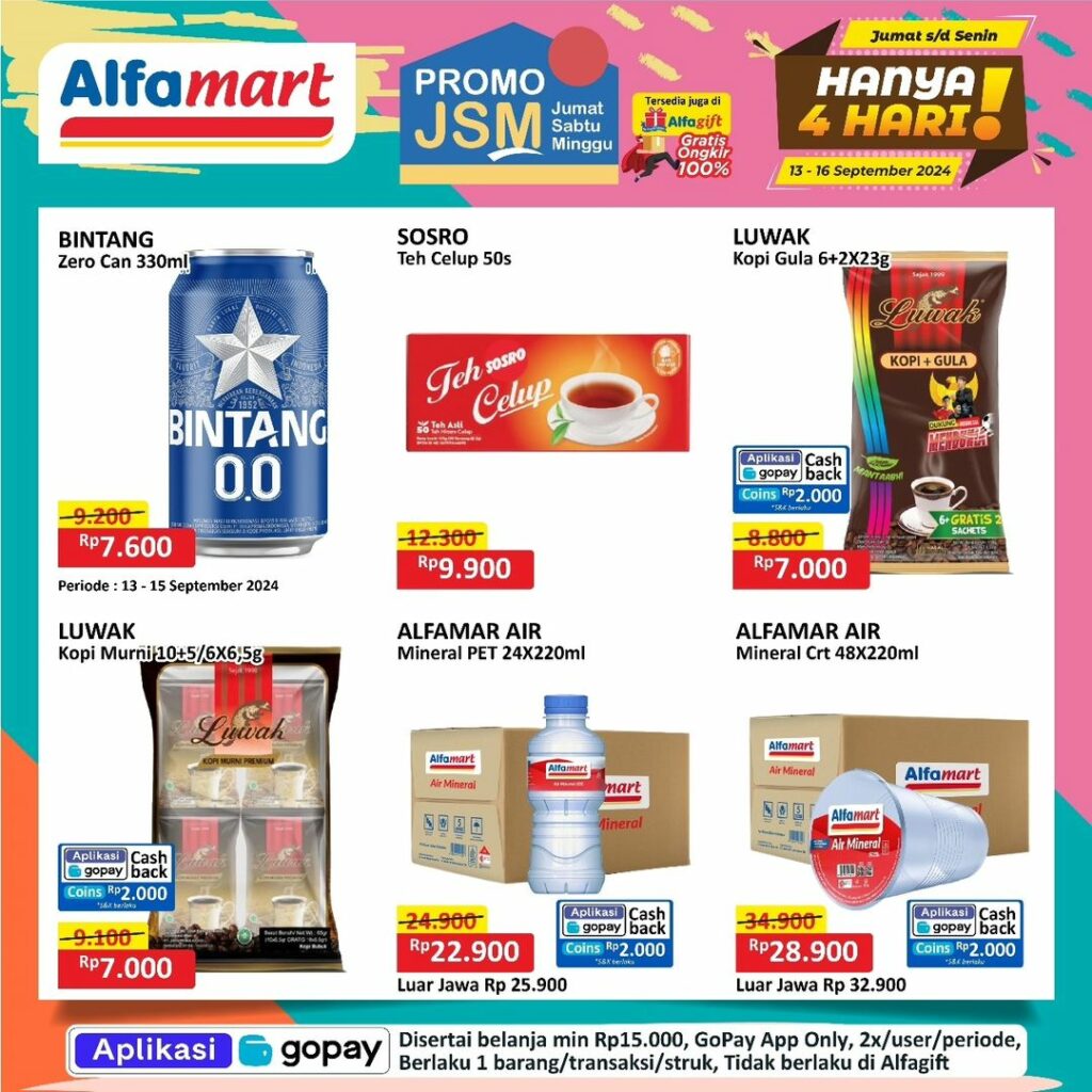 Katalog Promo Alfamart JSM Terbaru Minggu Ini, 13-16 September 2024 