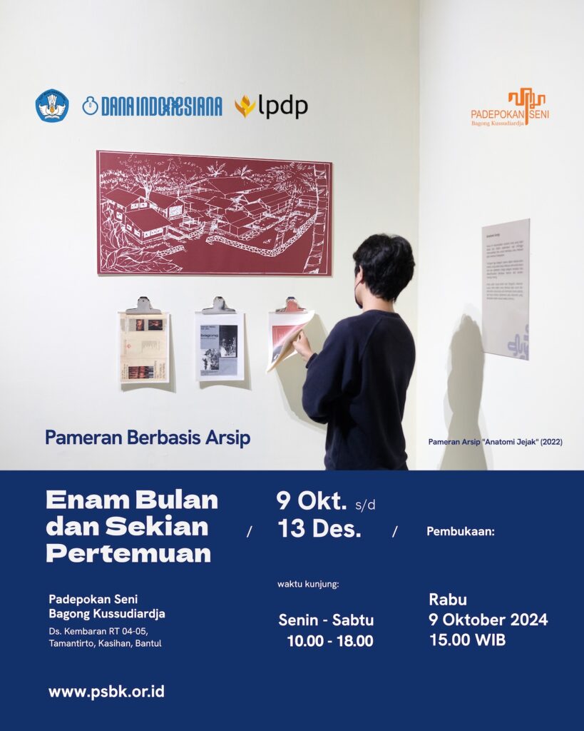 Jadwal Pameran Berbasis Arsip Enam Bulan dan Sekian Pertemuan